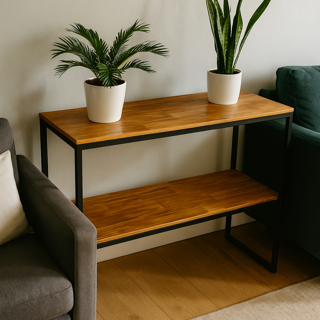 Mesa Auxiliar Doble Estante