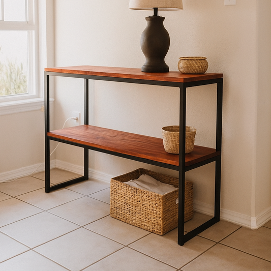 Mesa Auxiliar Doble Estante